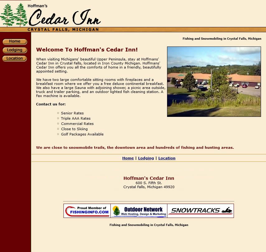 Cedar Inn - Web Site Archived From 2006